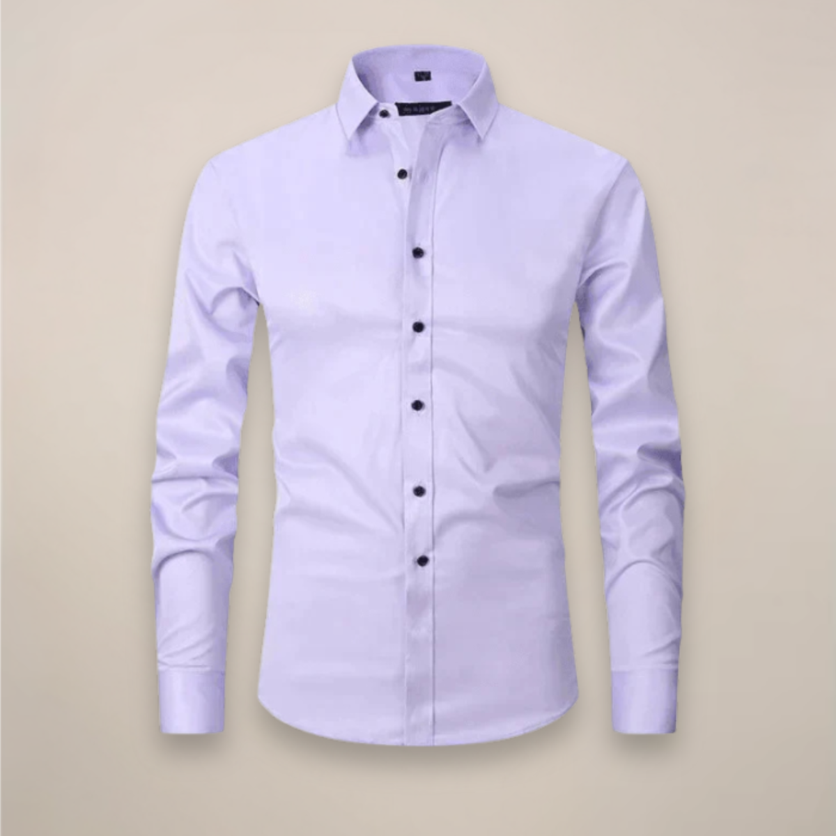 Men's Relaxed Fit Long Sleeve Button Front Patch Pocket Shirt