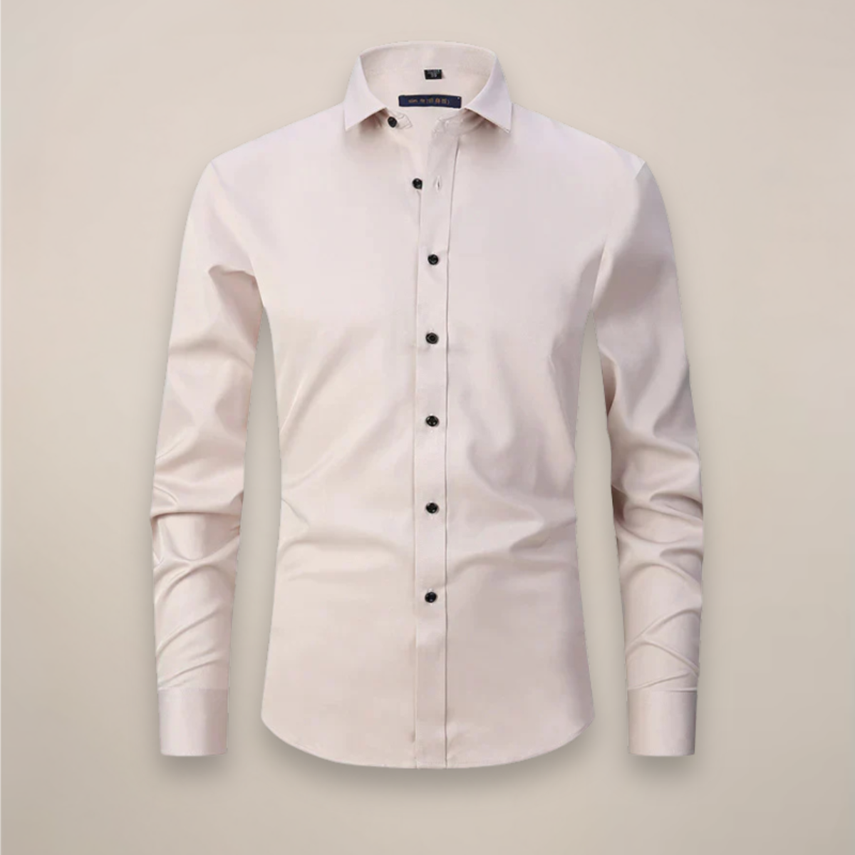 Men's Relaxed Fit Long Sleeve Button Front Patch Pocket Shirt