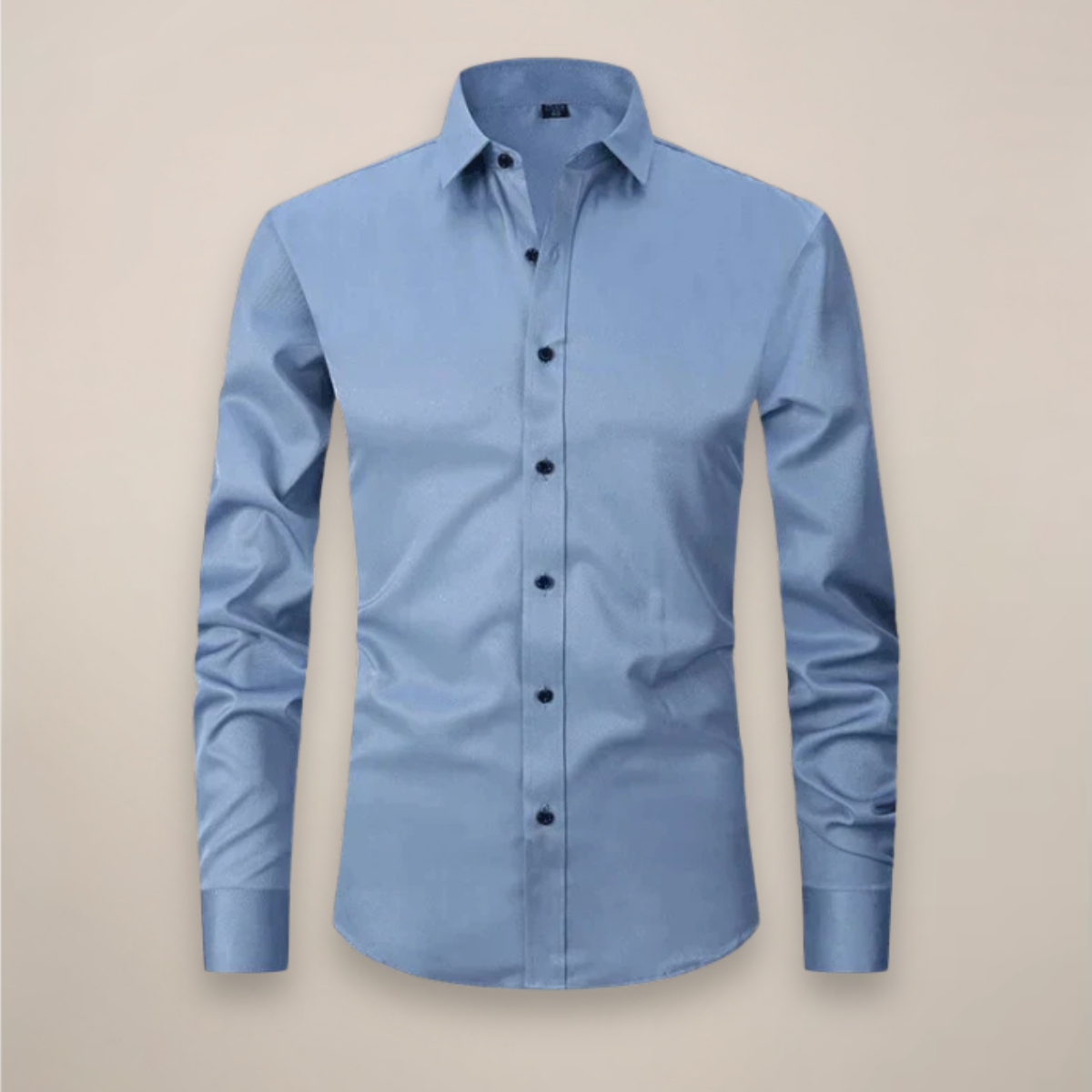 Men's Relaxed Fit Long Sleeve Button Front Patch Pocket Shirt