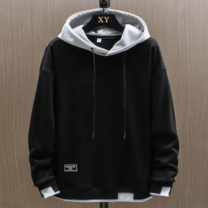 Men's Black Hoodie in Black