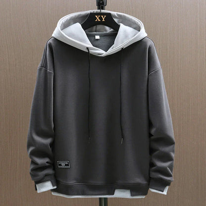 Men's Black Hoodie in Grey