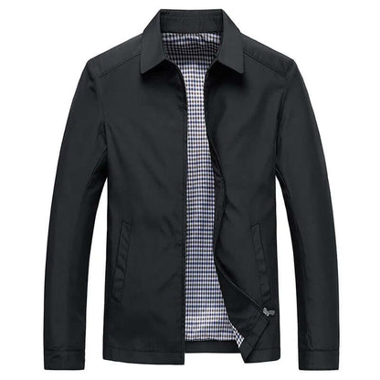 Men's Long Sleeve Winter Coat in Black
