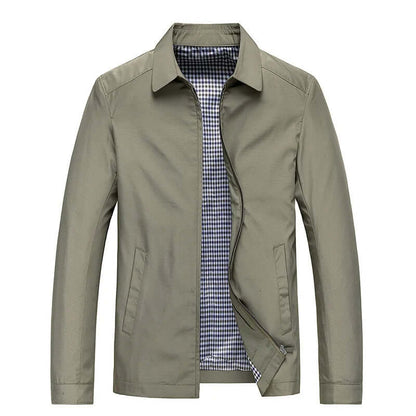Men's Long Sleeve Winter Coat in Khaki