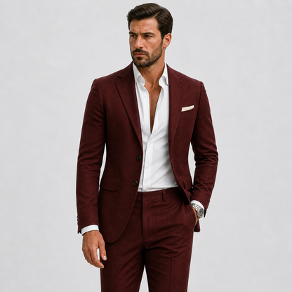 Men's Slim Fit Two Piece Set view 10