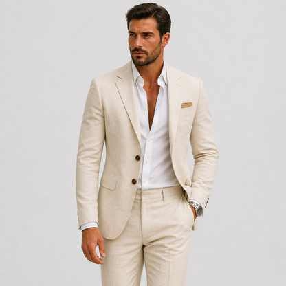 Men's Slim Fit Two Piece Set view 6