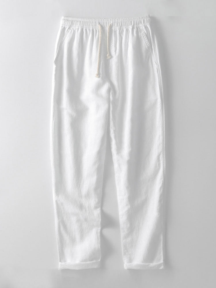 Men's Drawstring Short Sleeve Button Front Two Piece Set view 9