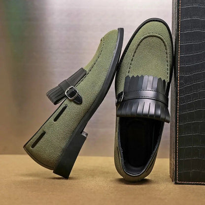 Men's Olive Green Loafers