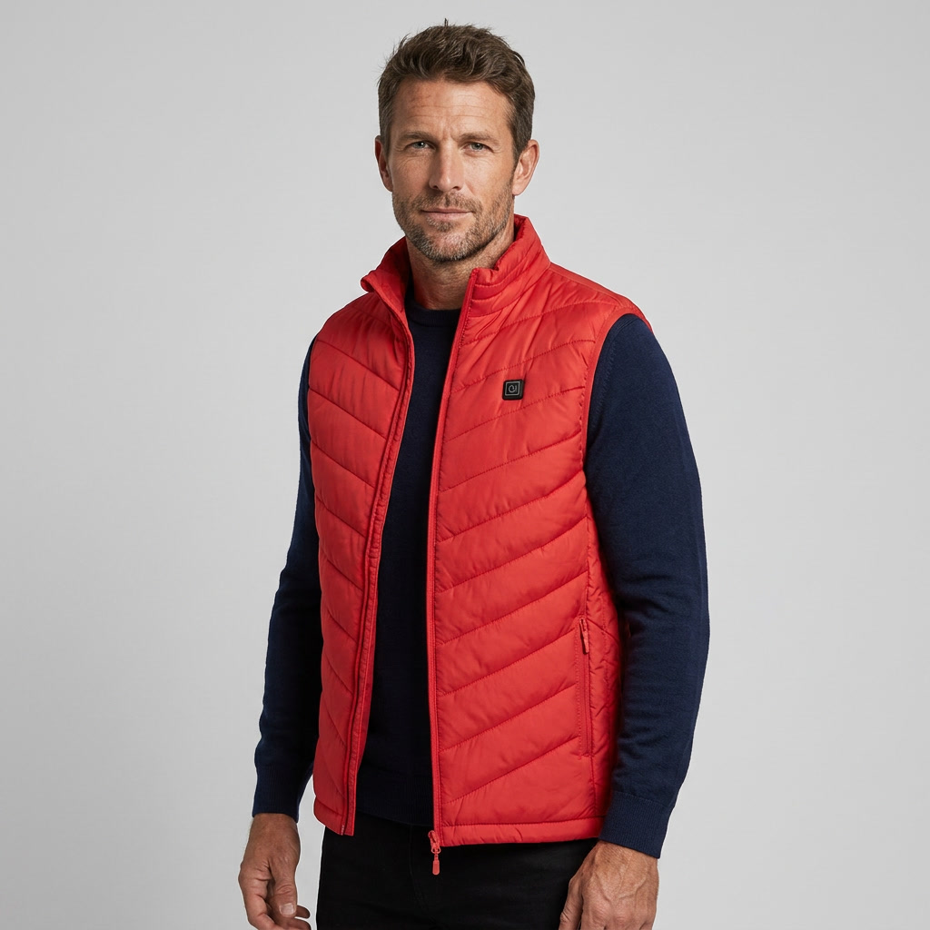 Men's Stand Collar High Neck Puffer Jacket
