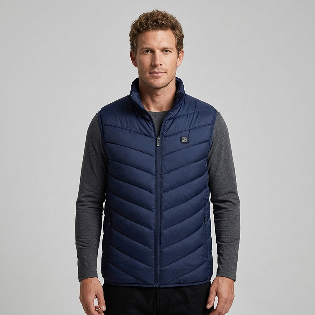 Men's Stand Collar High Neck Puffer Jacket