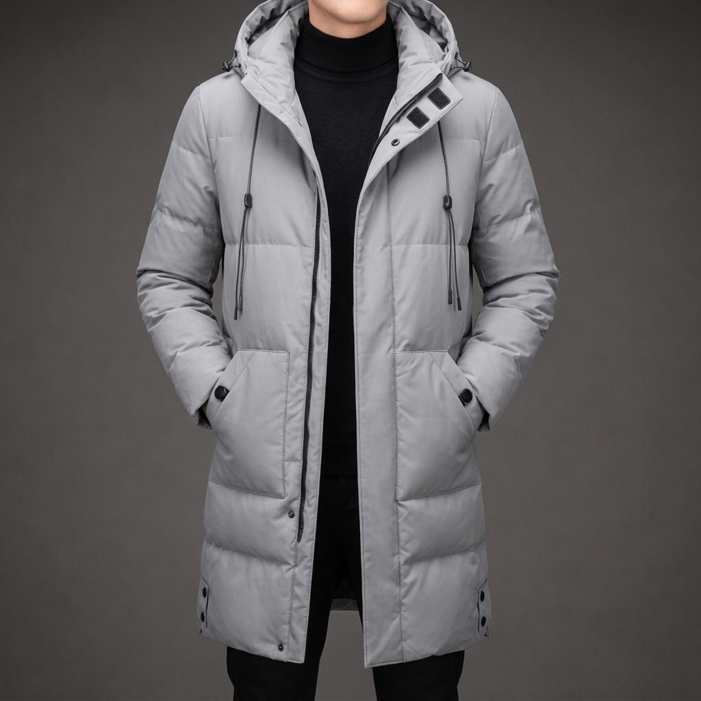 Men's Hooded Multi Pocket Puffer Jacket