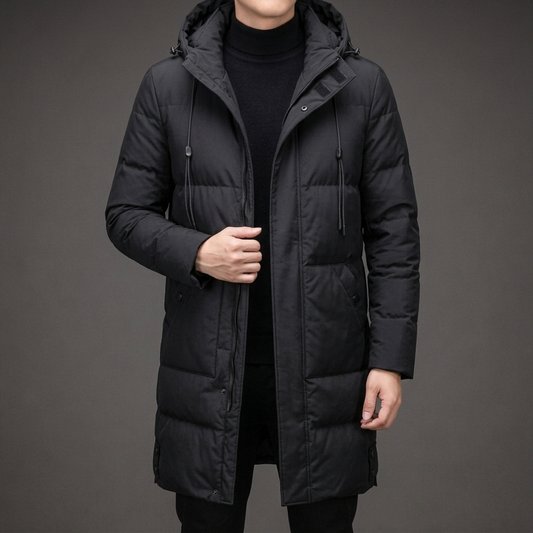 Men's Hooded Multi Pocket Puffer Jacket