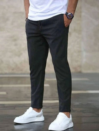 Men's Slim Fit Drawstring Trousers