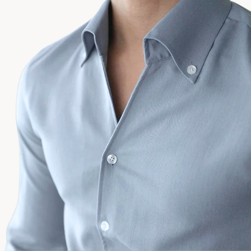 Men's Slim Fit Long Sleeve Shirt view 2