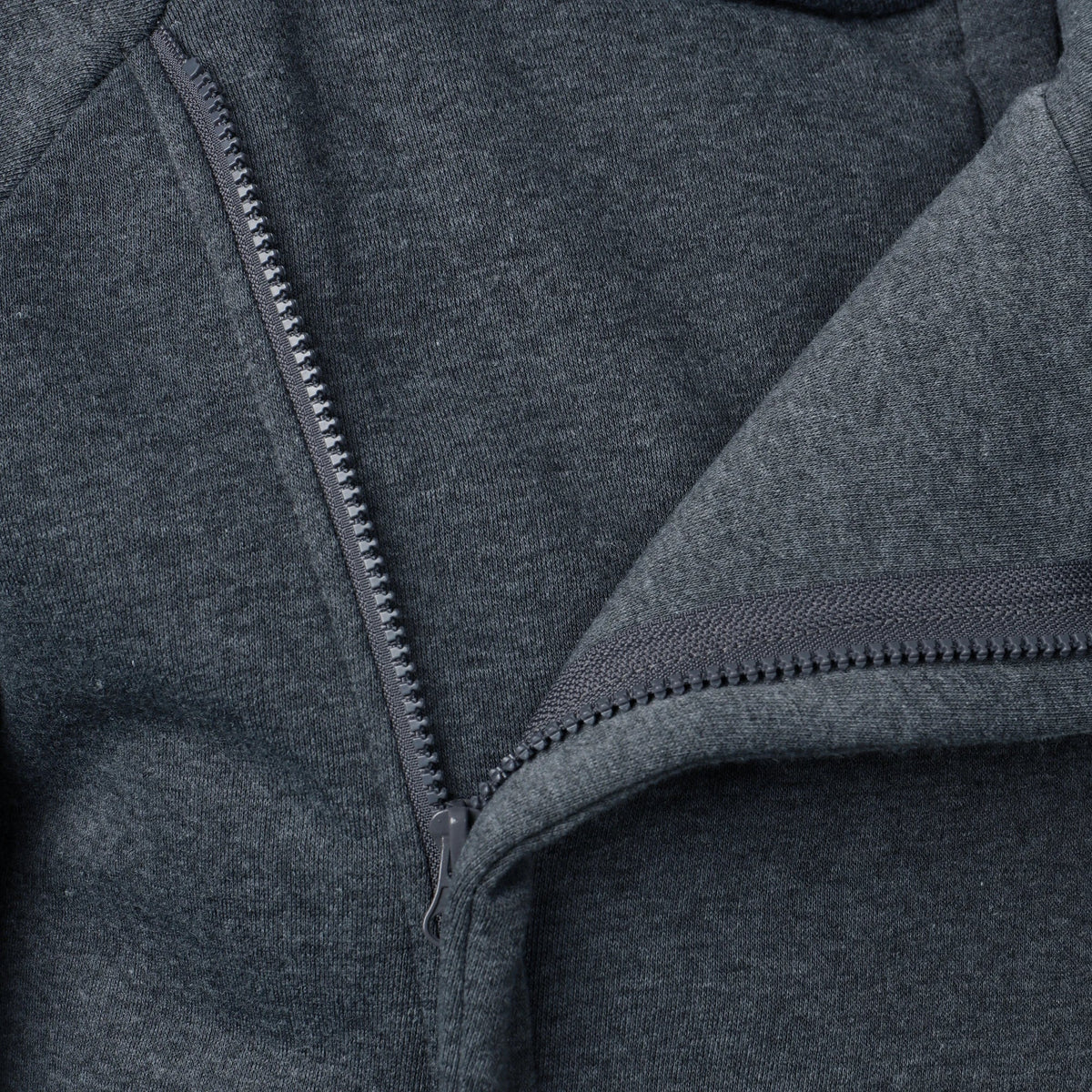 Men's Knitted Zip Up Patch Pocket Hoodie