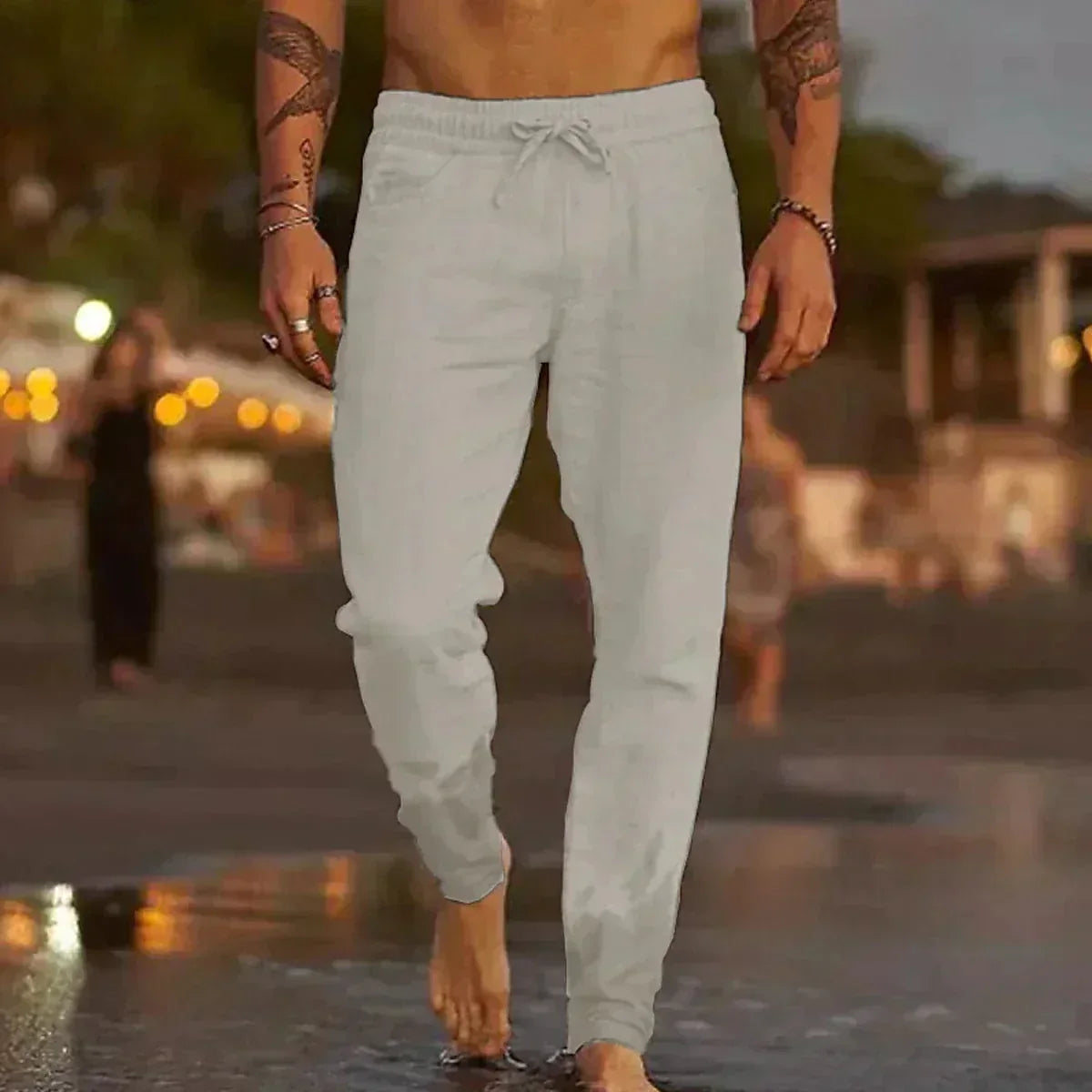 Men's Khaki Lightweight Trousers