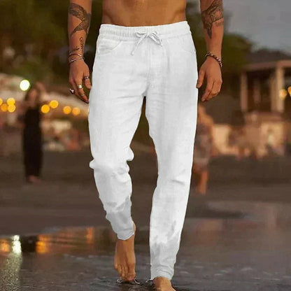 Men's Khaki Lightweight Trousers in White