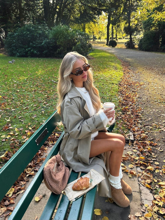 Women's Oversized Longline Double Breasted Trench Coat view 2