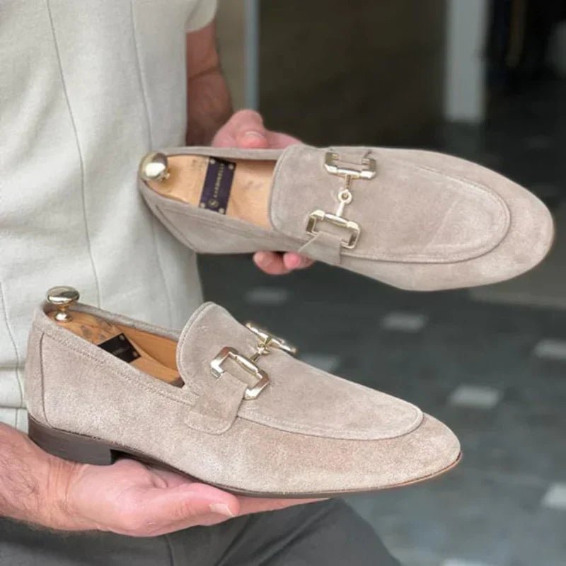 Men's Horsebit Contrast Sole Slip On Loafers