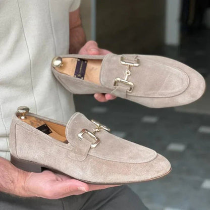 Men's Horsebit Contrast Sole Slip On Loafers