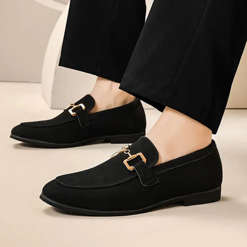 Men's Horsebit Contrast Sole Slip On Loafers