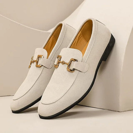 Men's Horsebit Contrast Sole Slip On Loafers