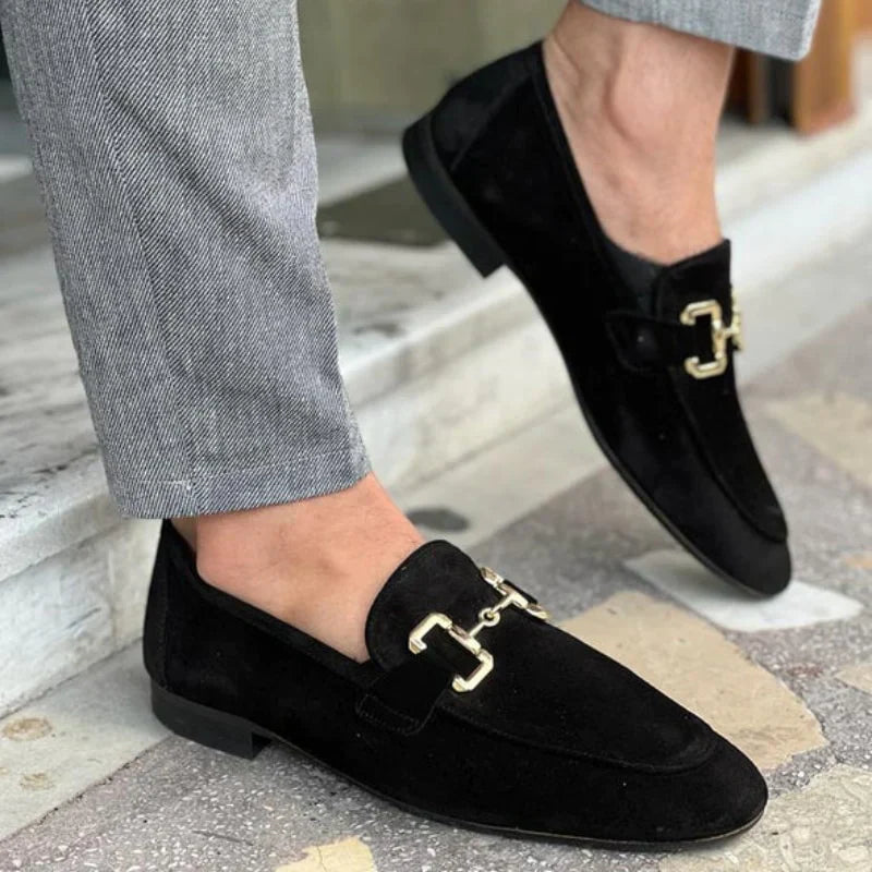 Men's Horsebit Contrast Sole Slip On Loafers
