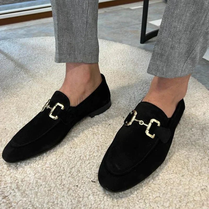 Men's Horsebit Contrast Sole Slip On Loafers