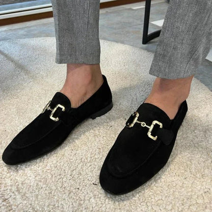 Men's Horsebit Contrast Sole Slip On Loafers