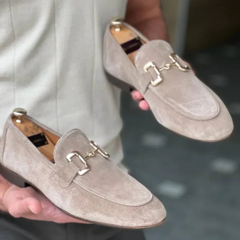 Men's Horsebit Contrast Sole Slip On Loafers