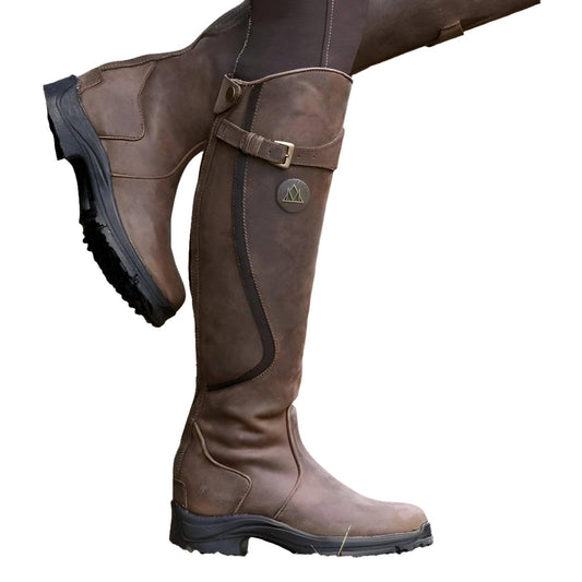 Women's Waterproof Comfort Ankle Boots in Dark Brown