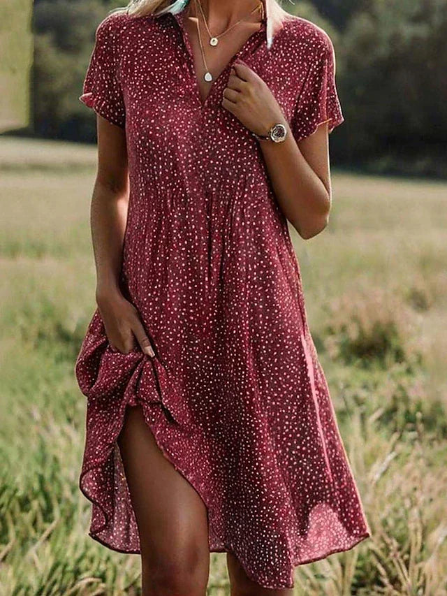 Women's Green Shirt Dress