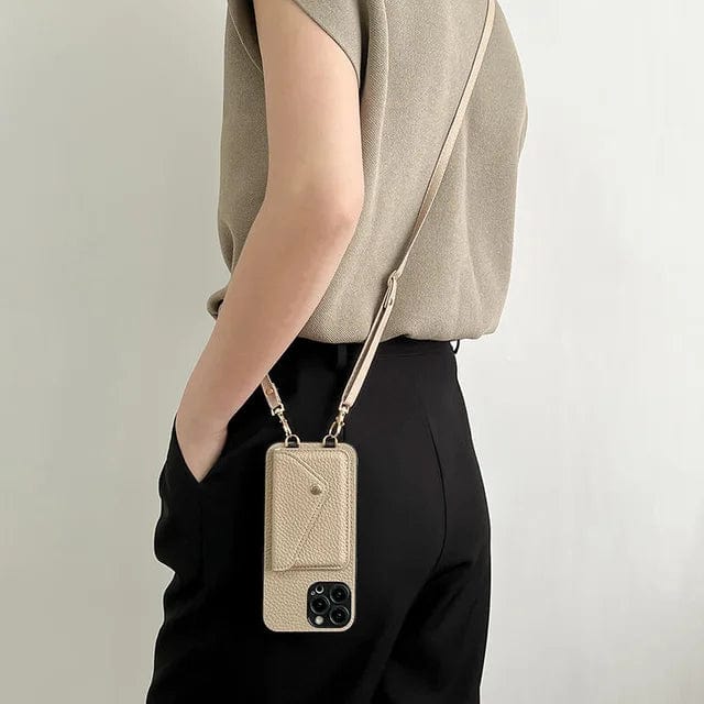 Women's Corduroy Crossbody Bag in Light Brown