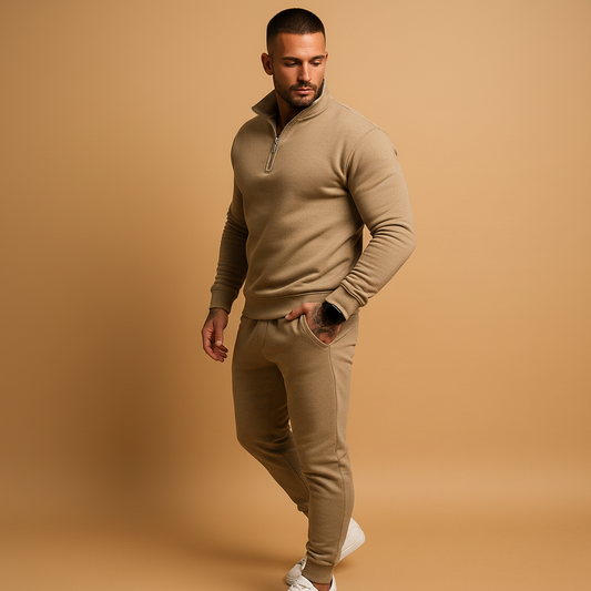 Men's Knitted Half Zip Sweatshirt view 2