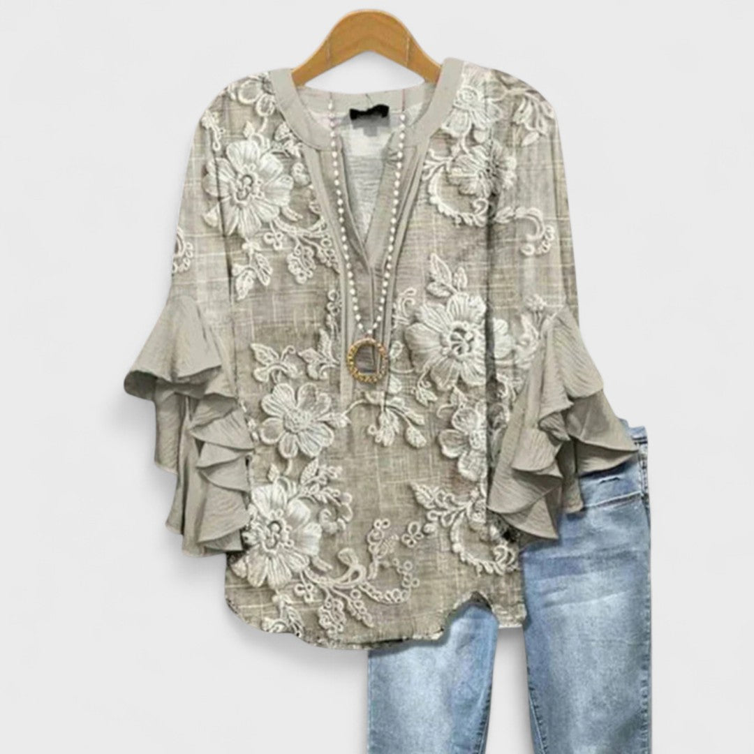 Women's Lightweight Blouse in Grey