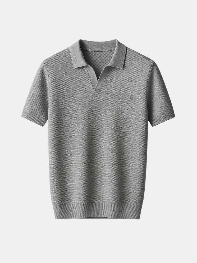 Men's Short Sleeve Polo Shirt in Sterling Gray