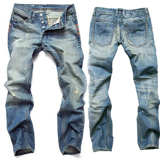 Men's Blue Slim Fit Jeans in Blue