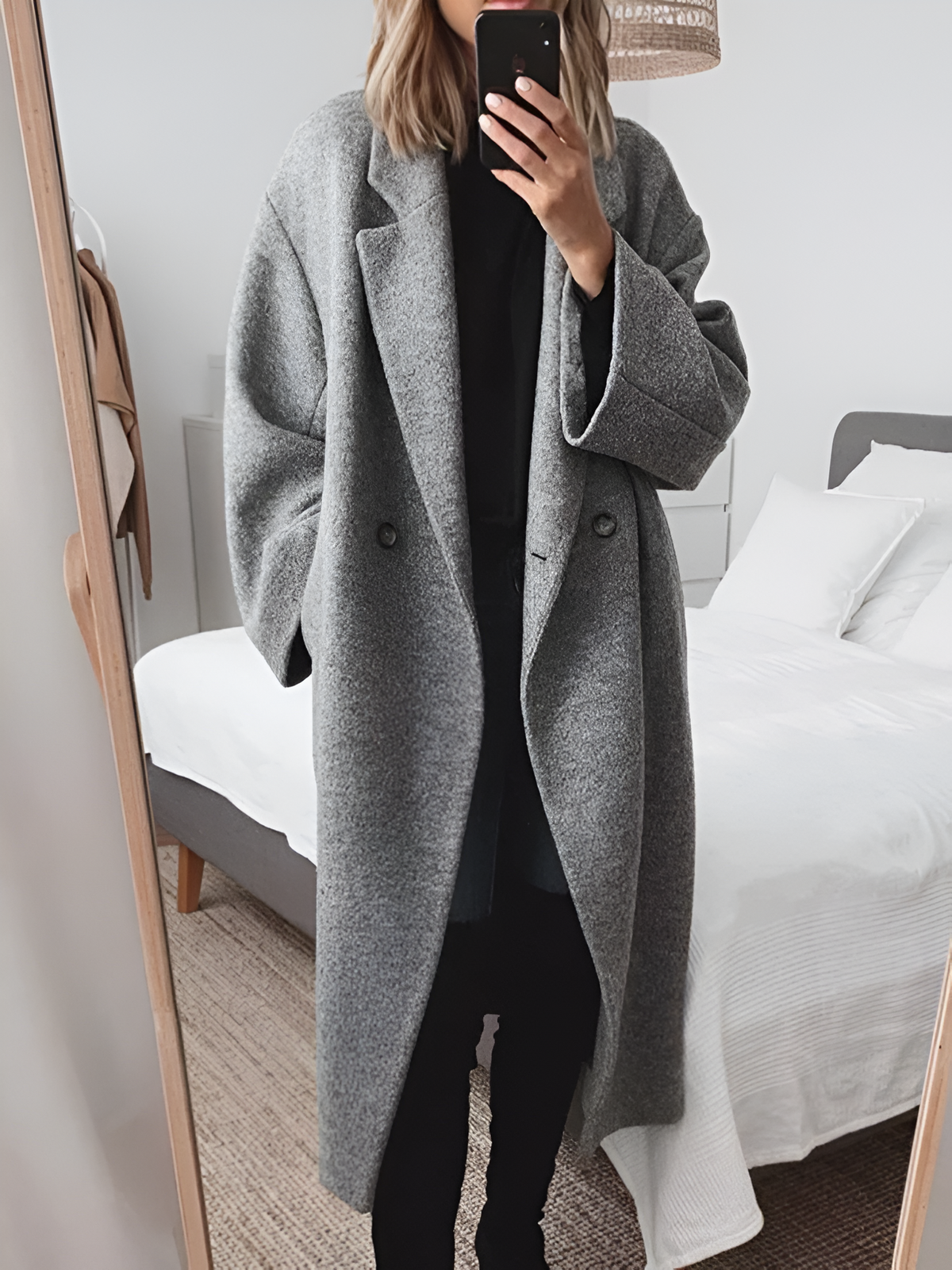 Women's Oversized Double Breasted Overcoat