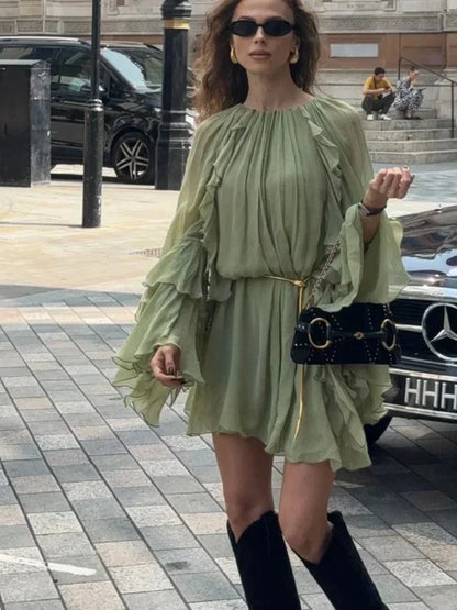 Women's Long Sleeve Party Mini Dress