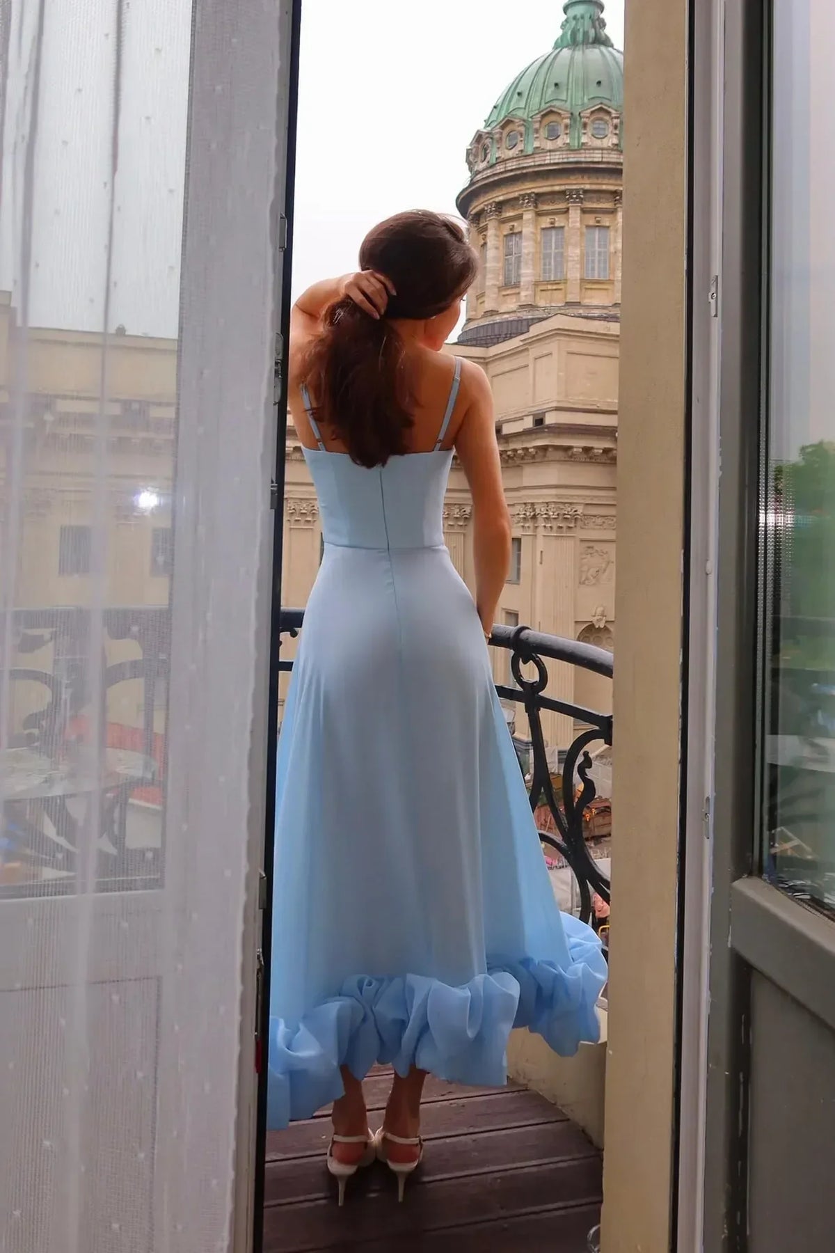 Women's Ruffle Midi Dress view 2