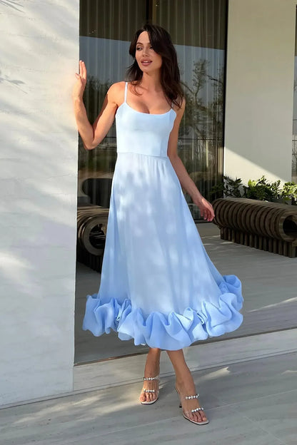 Women's Ruffle Midi Dress view 4