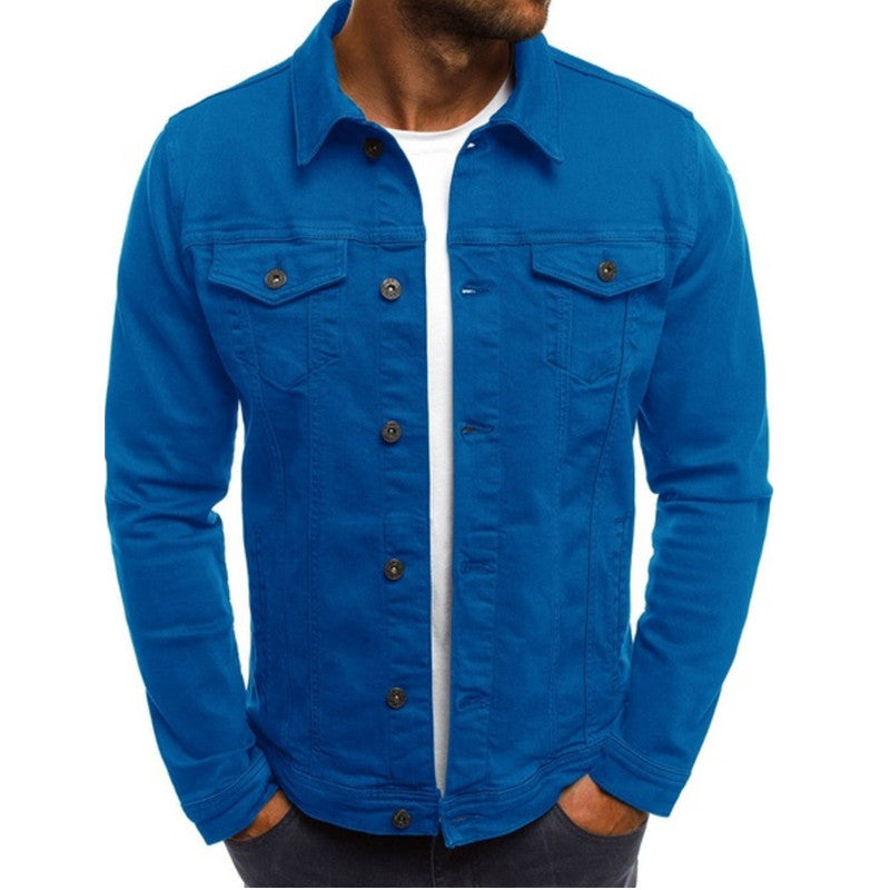 Men's Collared Button Front Chest Pocket Overshirt view 5
