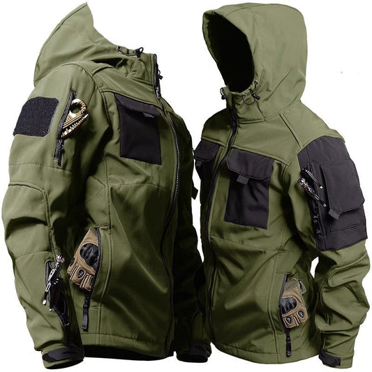 Men's Waterproof Winter Coat in Green