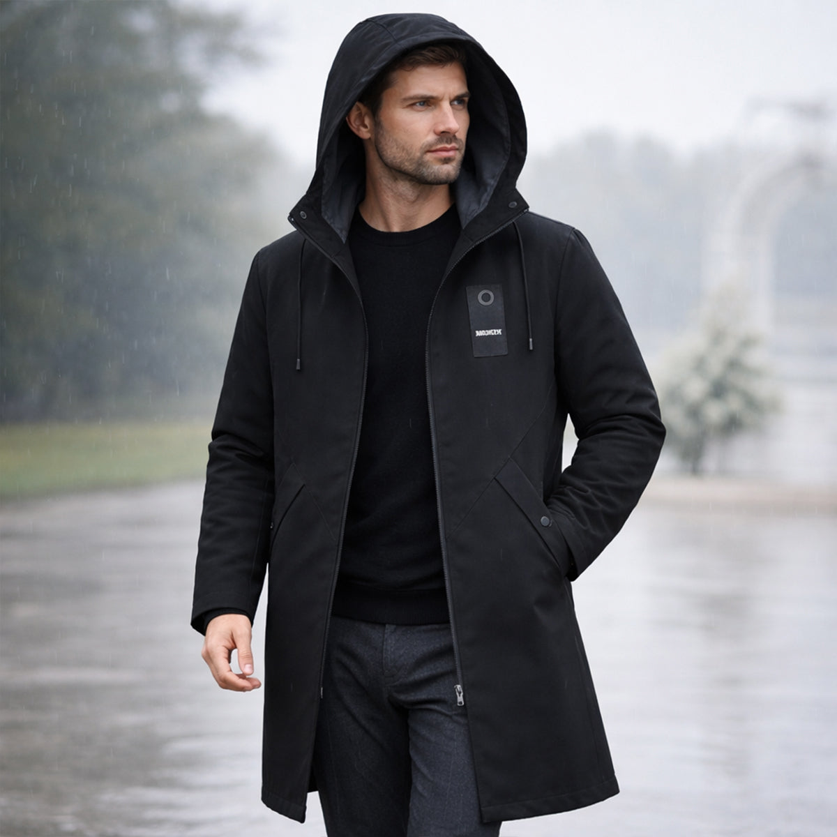Men's Hooded Waterproof Winter Coat