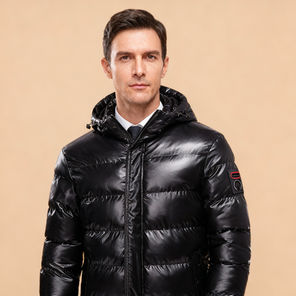 Men's Quilted Windproof Puffer Jacket