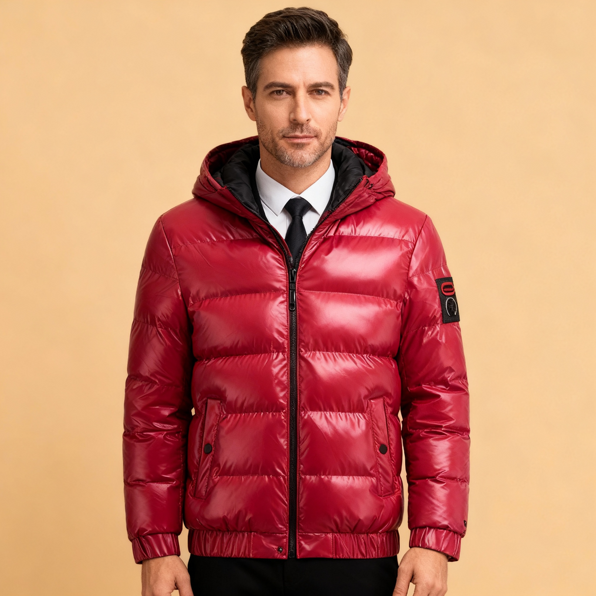 Men's Quilted Windproof Puffer Jacket view 5