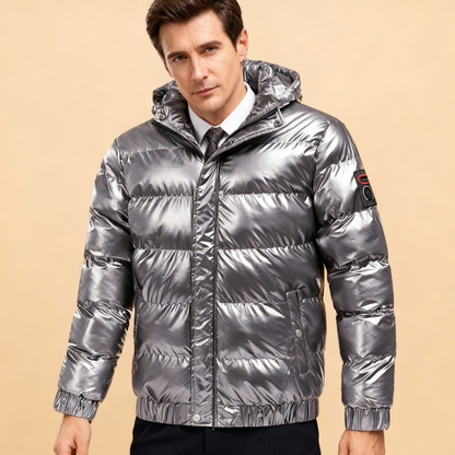 Men's Quilted Windproof Puffer Jacket view 8