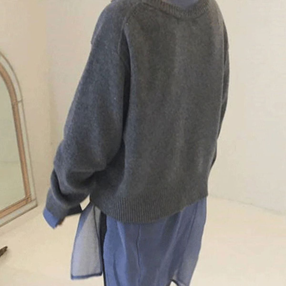 Women's Knitted Relaxed Fit Button Front Cardigan view 4