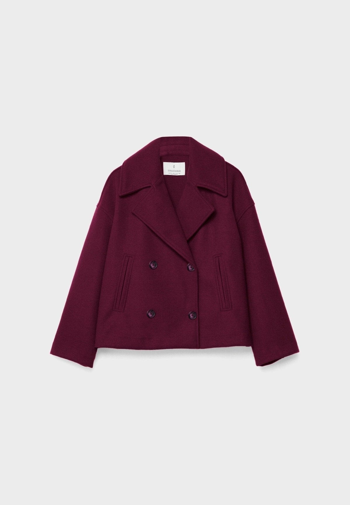 Women's Cropped Double Breasted Wide Lapel Blazer view 11