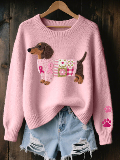 Women's Patchwork Knitted Jumper