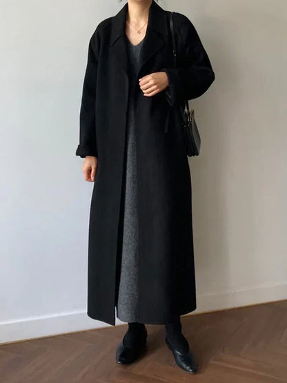 Women's Tie Waist Belted Overcoat view 7